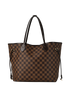 Neverfull MM, £950, Handbags, Brown, Canvas, Back view